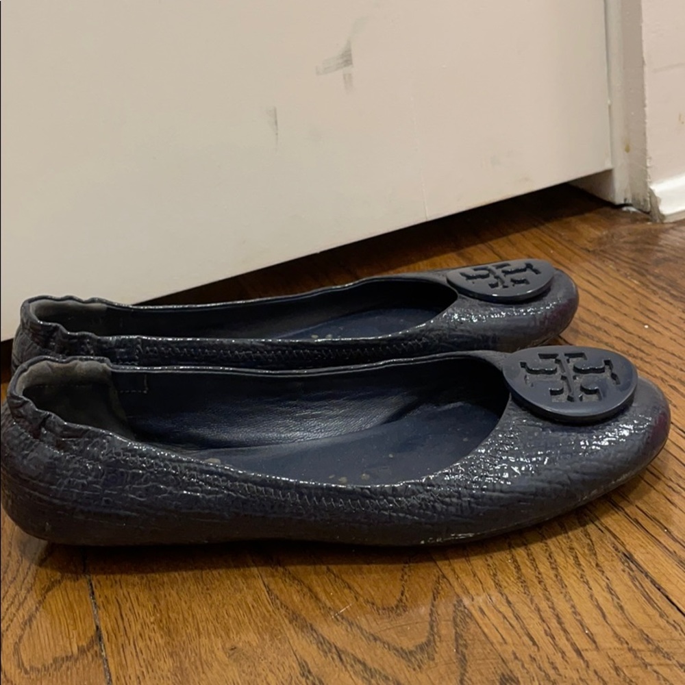 Navy Tory Burch flats